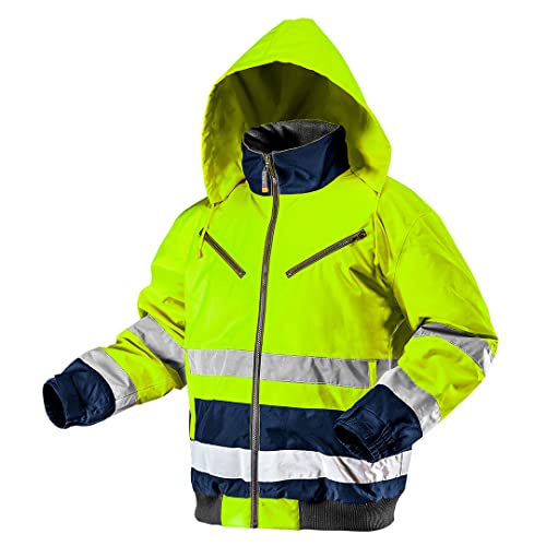 Thermo Warnschutzjacke EN 20471 Warnjacke orange neon gelb Arbeitsjacke Warnschutz Sicherheitsjacke XXL neongelb