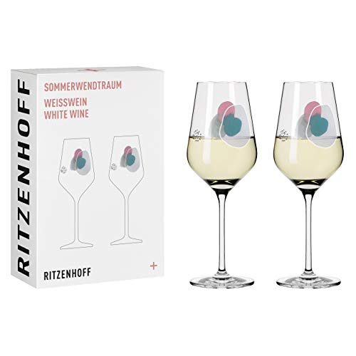 RITZENHOFF 3611001 Sommerwendtraum #1 Weißweinglas-Set, Glas, 380 milliliters