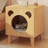 Beistelltische Schlafzimmer, Nachttische, Katzenhaus for Hauskatzen, Moderner Nachttisch (Color : A)