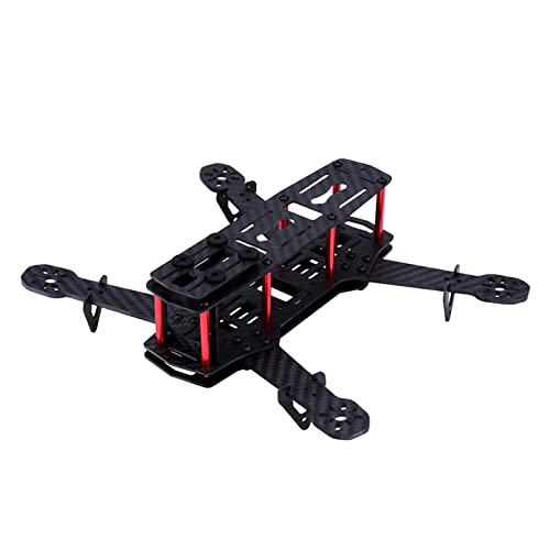 RC Drone Frame Kit FPV Race Drone Frame Quadcopter Flugzeugrahmen für 4-Achs FPV Drone Zubehör(Kohlefaser)