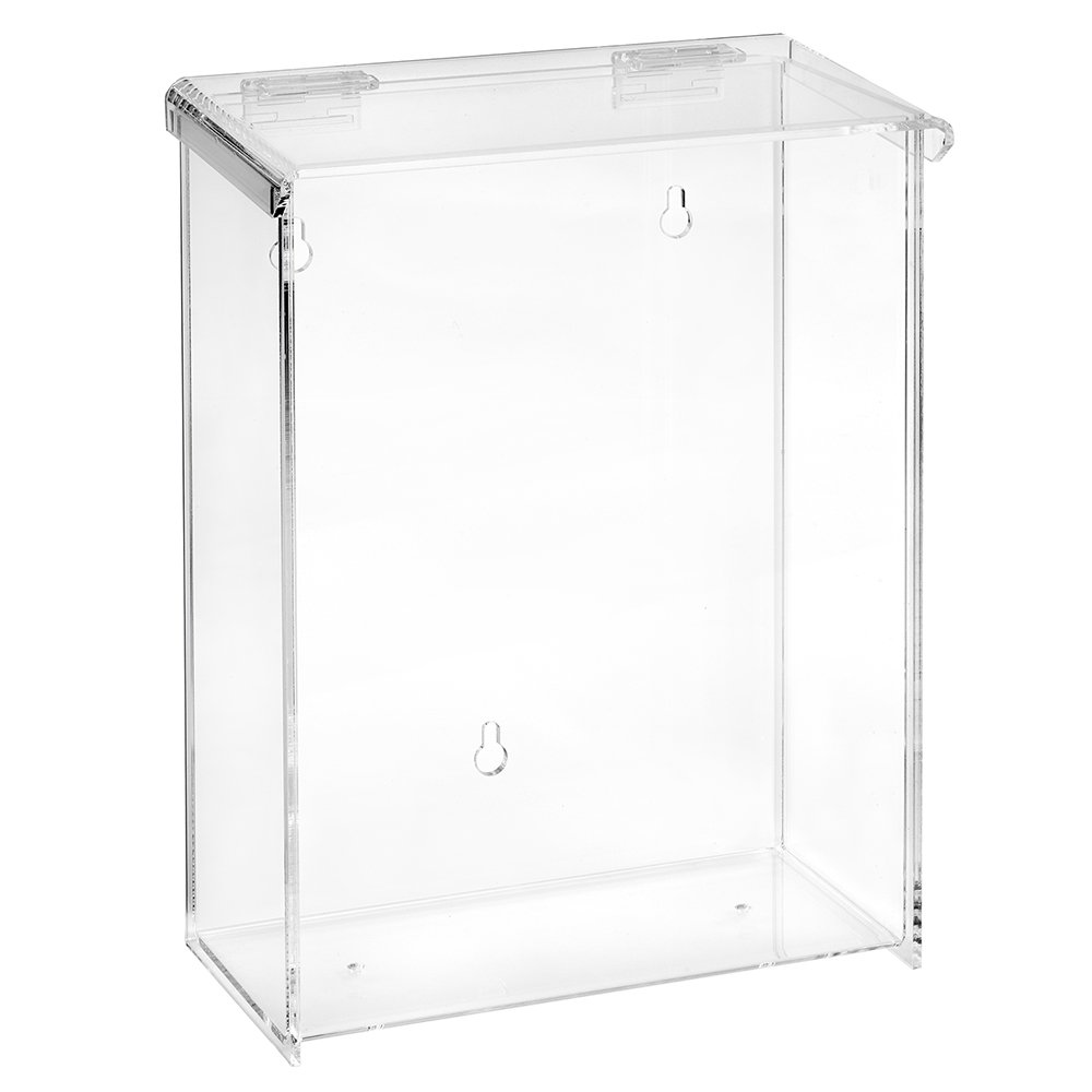 DIN A4 Prospektbox/Katalogbox/Prospekthalter mit Extra Fülltiefe, wetterfest, für Außen, mit Deckel aus Acrylglas/PMMA - Zeigis®