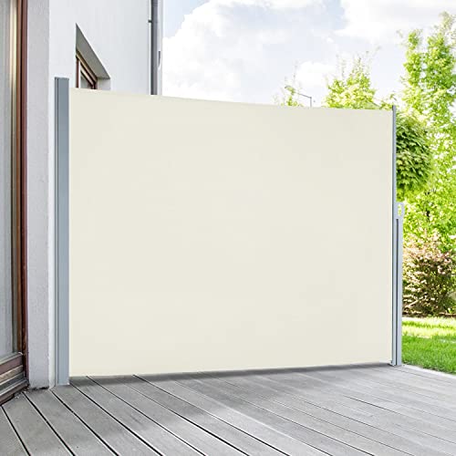 empasa Seitenmarkise Start 2.0 Sichtschutz Sonnenschutz Markise ausziehbar, Farbe:Creme, Groesse:160 x 300 cm