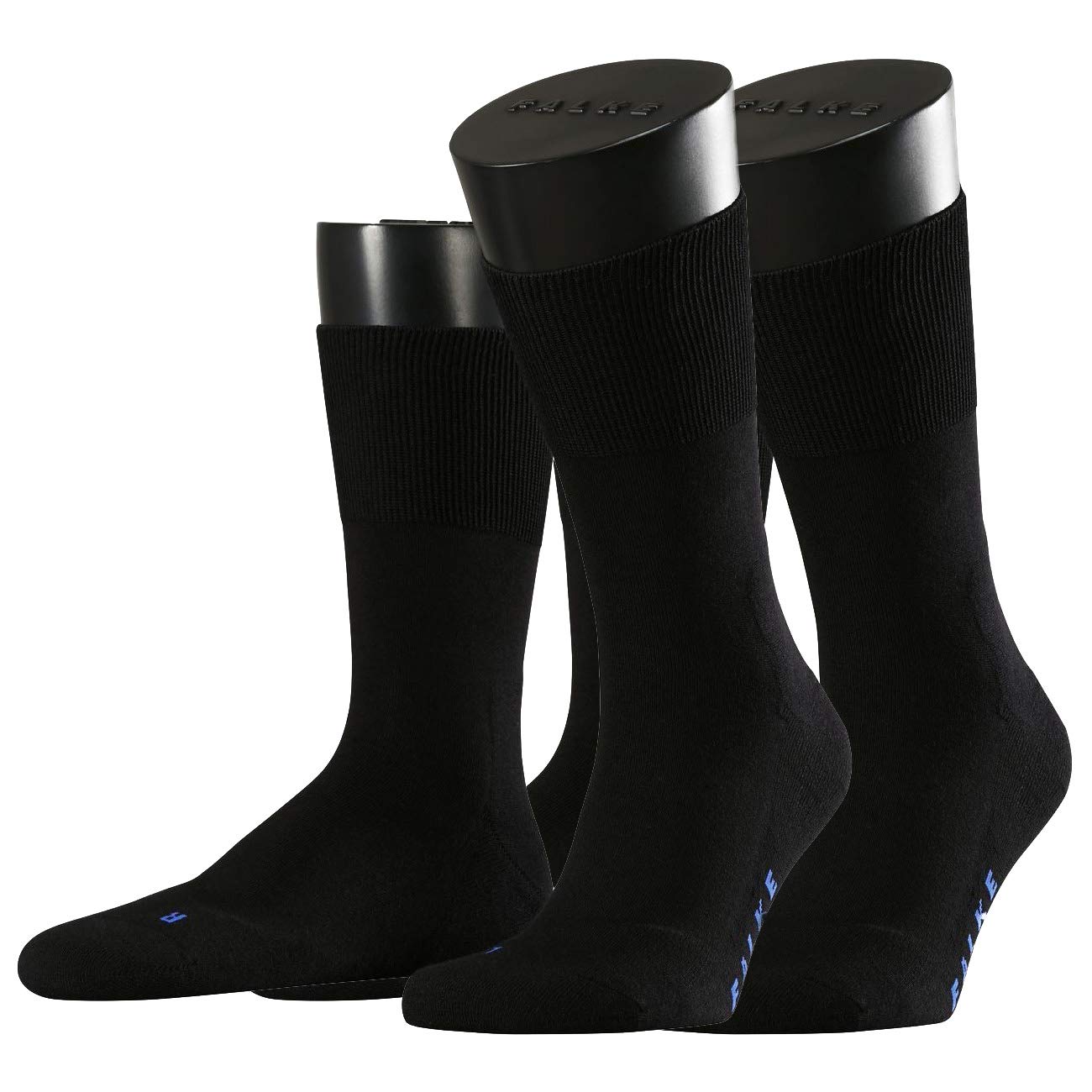 FALKE Sport Spirit Unisex Socken Run 2er Pack, Größe:44/45, Farbe:black