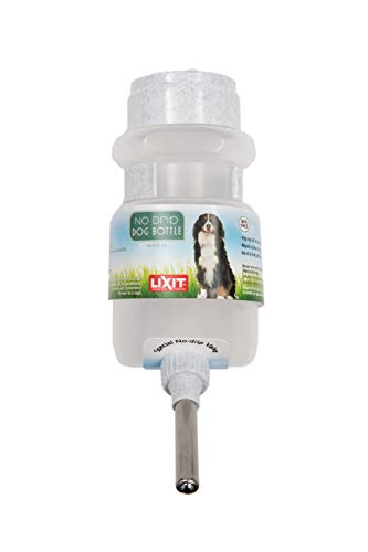 Lixit Top Fill Trinkflasche für Hunde ohne Tropfen, Weiß, 1 Stück
