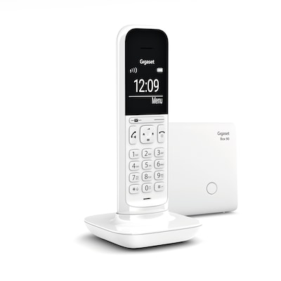 Gigaset CL390 schnurloses Design-Telefon ohne Anrufbeantworter - DECT Telefon mit Freisprechfunktion, großem Grafik Display - leicht zu bedienen mit intuitiver Menüführung, Lucent White