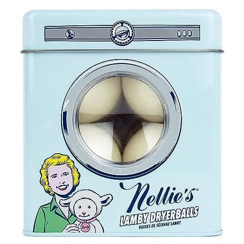 Nellie's Lamby Dryerballs – Hergestellt aus 100% reiner neuseeländischer Wolle – zum Weichmachen aller Arten von Stoffen – geräuschlos in Ihrem Trockner und langlebig