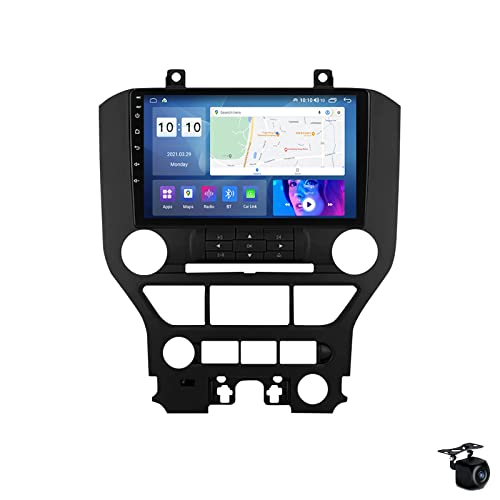 Android 12 2 Din Autoradio Radio Navi für F-ORD Mustang 2014-2021 9" GPS Navigation Multimedia Video Player Mit DSP FM BT WiFi SWC 4G 5G Carplay Link Spiegeln Plug and Play,M200s