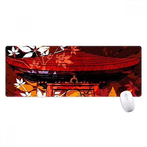 beatChong Japan Japanische Art-Blätter Pavilion Griffige Mousepad Große Erweiterte Spiel Büro titched Kanten Computer-Mat Geschenk