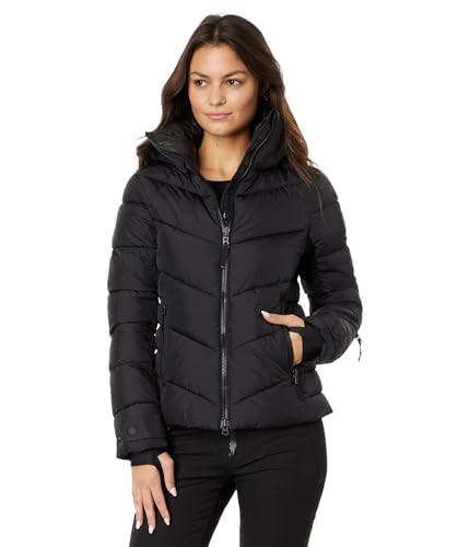 Bogner Fire + Ice Ladies Saelly2 I Schwarz - Wasserabweisende luxuriöse Damen Jacke, Größe 44 - Farbe Black