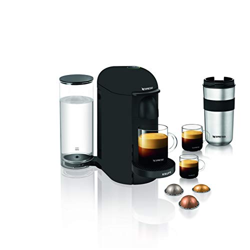 Krups Nespresso Plus Kaffeemaschine Vertuo +, Mattschwarz