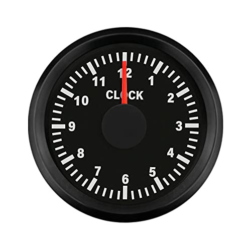 ELING Uhrzähler-Messgerät, 12-Stunden-Format mit Hintergrundbeleuchtung, 52 mm