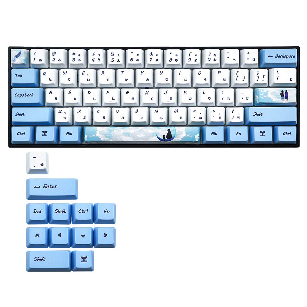 73 Tasten Dye Sublimation Mechanical Keyboard, Cute Keycaps PBT OEM Profile Keycap Für GH60 GK61 GK64 Keyboard Keycap Für GH60 GK61 GK64