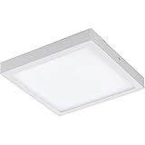 EGLO connect LED Deckenleuchte Fueva-C, Smart Home Deckenlampe, Material: Metallguss, Kunststoff, Farbe: Weiß, L: 30x30 cm, dimmbar, Weißtöne und Farben einstellbar