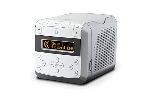 Roberts Sound 48 Radiowecker Weiß mit CD/FM/DAB+/ USB