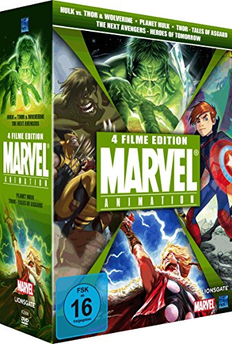 Marvel Superbox Vol. 2 (Hulk vs. Thor & Wolverine, The Next Avengers, Planet Hulk & Thor - Tales of Asgard) (4 Disc Set)