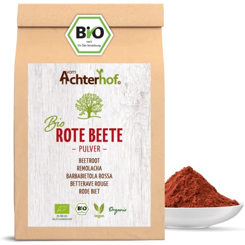 Rote Beete Pulver BIO (500g) | Rohkostqualität | Beetroot Powder organic | vom Achterhof