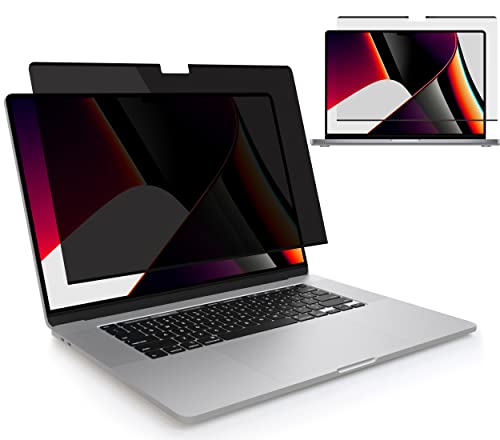 MyGadget Magnetische Sichtschutzfolie kompatibel mit MacBook Pro 16 (Model No. A2485) 2021 - abnehmbarer Anti Spy Privacy Screen Schutz