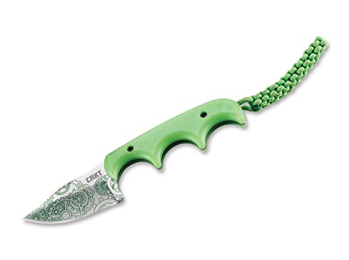 CRKT Unisex - Erwachsene Minimalist Bowie Gears Feststehendes Messer, Grün, 17 cm