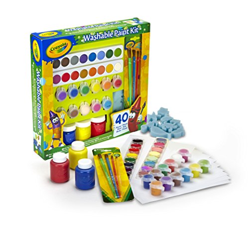 Crayola - Abwaschbares Malset, 40-teilig, Kreative Beschäftigung für Kinder, für Schule und Freizeit, 54-0155