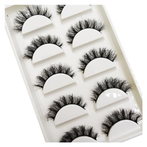 FULIMEI 16 Stil 5 0/100 Paar dicke Wimpern natürliche falsche Wimpern weiche gefälschte Wimpern Wispy Make-up Faux (Color : 5 Pairs FG027, Size : 25Boxes 125Pairs)
