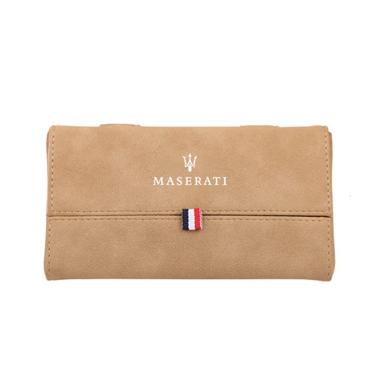 HUAQIEMI Auto Brillenetui für Maserati Granturismo Quattroporte GTS Ghibli Levante Sonnenblende Brillen Aufbewahrungsbox Organizer Halter Clip