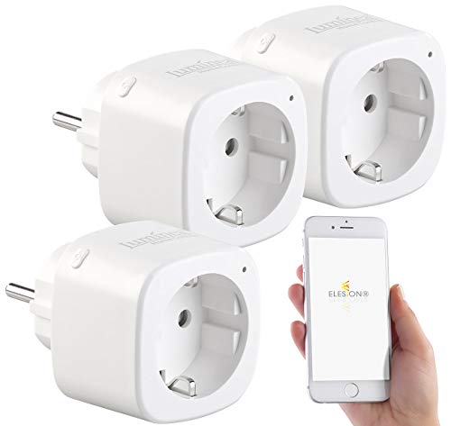 Luminea Home Control WiFi Steckdose: 3er-Set WLAN-Steckdosen, Amazon Alexa & Google Assistant komp, 16 A (Smart Steckdosen)