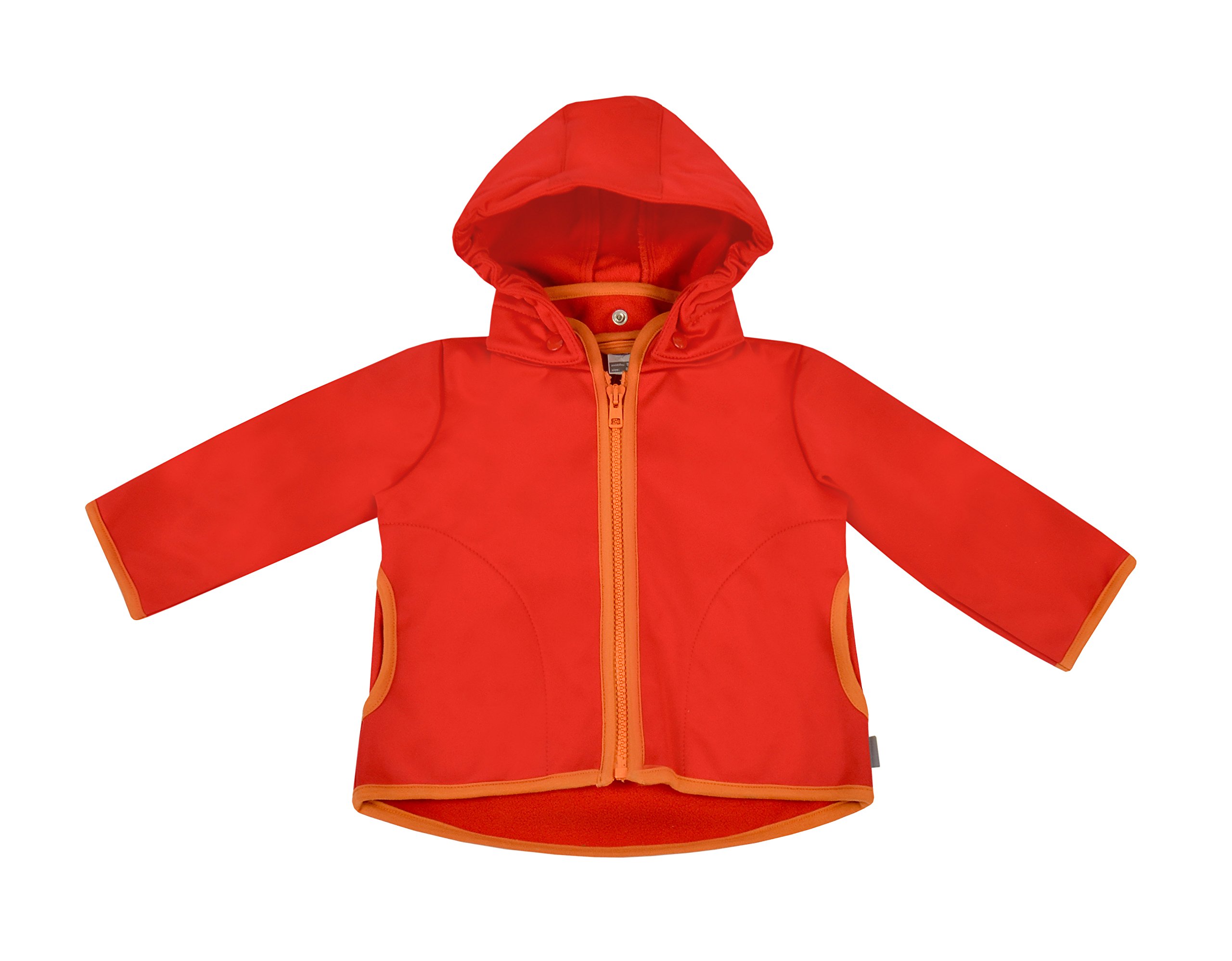 be! Baby/Kinder Softshell Jacke mit Leichter Fleece-Schicht innen, Wassersäule: 10.000 mm, Gr. 92/98, rot