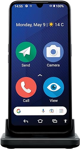 Doro 8200, 4G Senioren Smartphone ohne Vertrag, Noruftaste, Triple Kamera, Android 12 Go, 64 GB Speicher, Hörgerätekompatibilität
