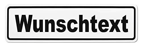 LOHOFOL Magnetschild mit Wunschtext | Schild magnetisch mit Text nach Wunsch (65 x 19 cm)