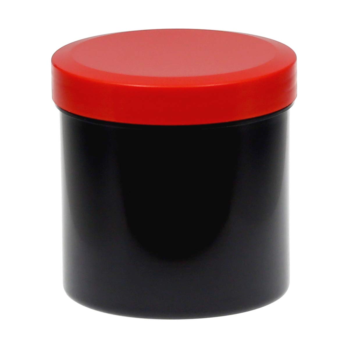 125ml Probendosen Schraubdeckeldosen Schraubdosen Cremedosen, Anzahl:50 Stück, Farbe:DoDe schwarz/rot