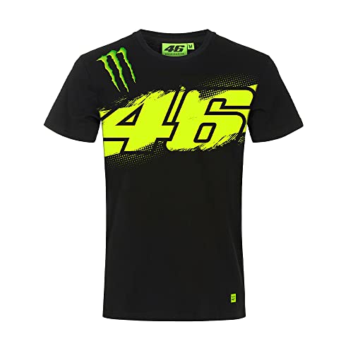 Valentino Rossi VR 46 Herren Monster T-Shirt, Schwarz, M