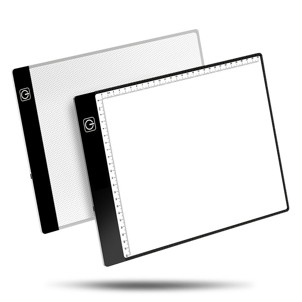 A5 / A4 LED Zeichentablett Digitales Grafikpad USB 3-stufiges Dimmlichtbrett Elektronische Kunst Grafik Malerei Tisch Sc