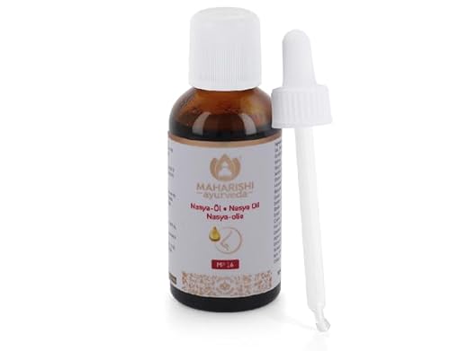 Maharishi Ayurveda Nasya-Öl, 50 ml, Ayurvedisches Nasenöl, Hilft bei trockener Nase, Schutz für die Nasenschleimhaut, Frei von Farbstoffen, Aromen & künstlichen Zusatzstoffen | 1er Pack