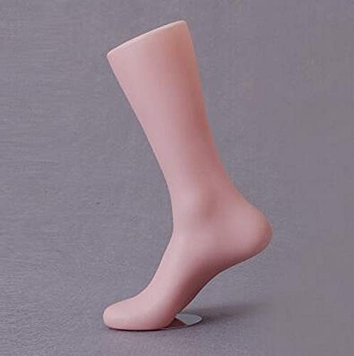 ZHONGJIUYUAN 1 x männliche Schnullerbeine, rechter Fuß, Schaufensterpuppe, Socken-Form, magnetische Unterseite, Kunststoff-Füße