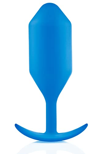 b-Vibe - The Snug Plug 5 – Blau – 350 Gramm Analplug mit ausgestelltem Sockel und gewichteten Kugeln