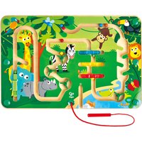 Hape E1714 Dschungel-Labyrinth Magnetlabyrinth, Magnetspiel, fördert u. a. die Feinmotorik, ab 24 Monaten