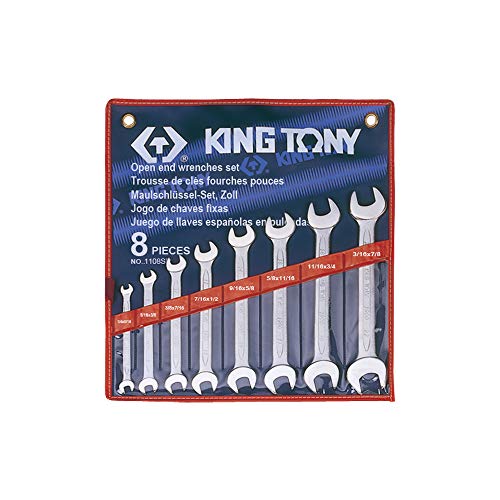 King Tony 1108sr Federmäppchen von Schlüssel Spliss in Zoll, Set von 8