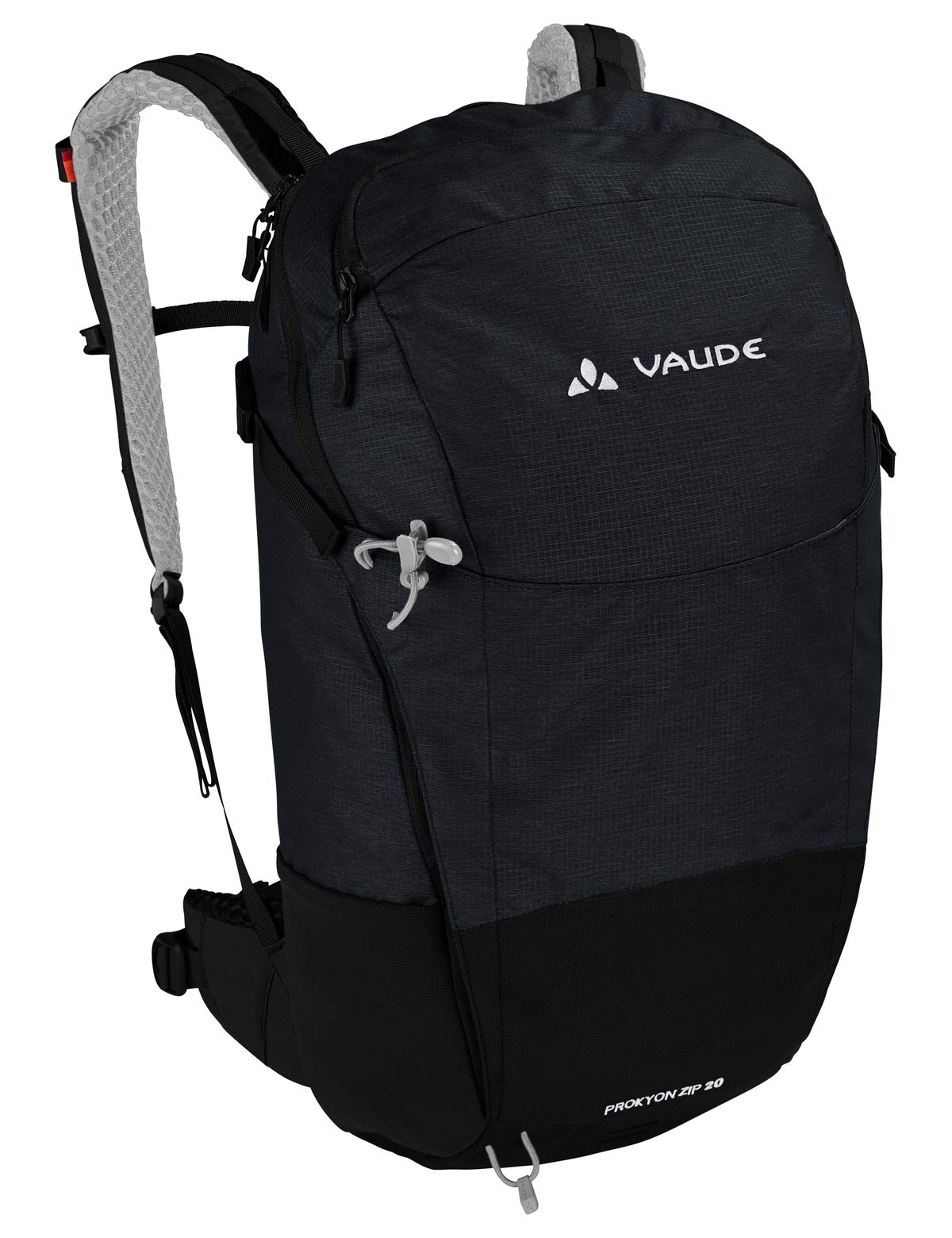 VAUDE Rucksaecke20-29l Prokyon Zip 20, Kompakter Wander- und Outdoorrucksack, black, one Size, 141360100