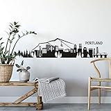 selbstklebendes Wandtattoo Portland Skyline Wandsticker selbstklebend The Grimm XXL Wandposter 120cm