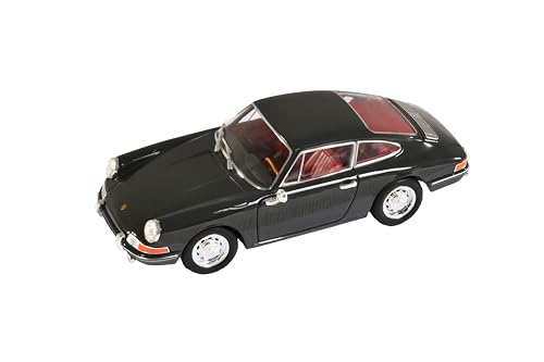 Porsche Kompatibel mit Modellauto 911 2.0 1964, schiefergrau/rot, Welly, Maßstab 1:24 / Museum