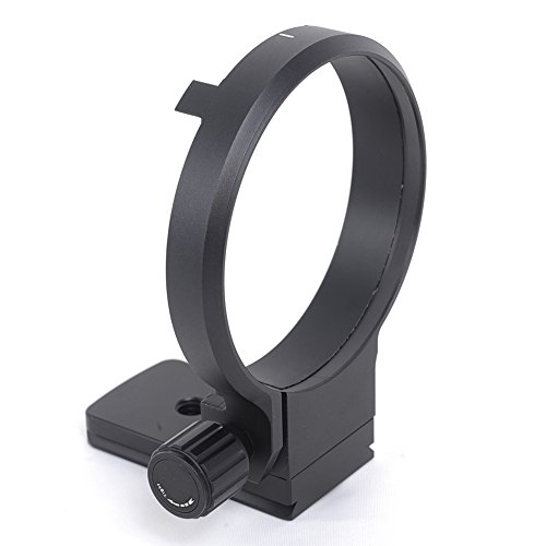 Metall Objektiv Stativschelle Ring Lens Collar Halsband Support für Sigma 100-400mm f5-6.3 DG OS HSM Contemporary mit ARCA Passform Schnellwechselplatte kompatibel mit Arca-Swiss Stativ Kugelkopf