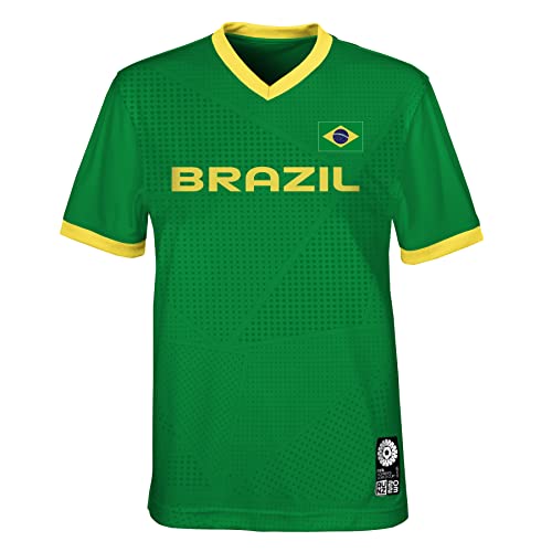 FIFA Offizielles Trikot der Jugendmannschaft Frauenfussball-Weltmeisterschaft 2023, Brasilien, Grün, 12-13 Jahre