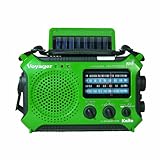 Kaito Electronics Inc. KA500GRN Voyager Solar/Dynamo Emergency Radio - Green