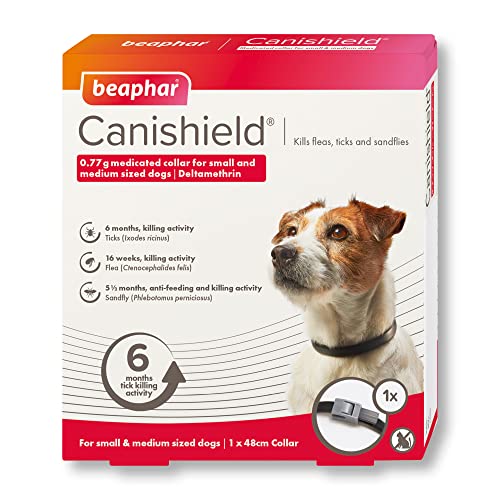 Canishield Beaphar Halsband für kleine und mittelgroße Hunde, 2 Stück