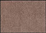 Erwin Müller Fußmatte Mainz, Schmutzfangmatte, Sauberlaufmatte Uni Nougat Größe 75x120 cm - rutschfest, pflegeleicht, für Fußbodenheizung geeignet (weitere Farben, Größen)
