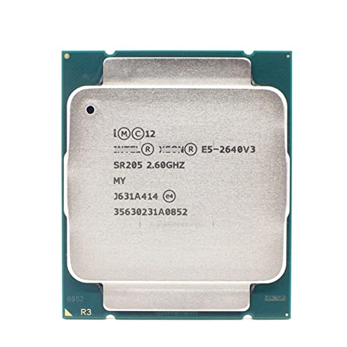 MovoLs CPU kompatibel mit Xeon E5 2640 V3 Prozessor SR205 2,6 GHz 8 Core 90 W Sockel LGA 2011-3 CPU E5 2640V3 Verbessern Sie die Laufgeschwindigkeit des Compute