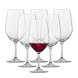 SCHOTT ZWIESEL Bordeaux Rotweinglas Viña (6er-Set), zeitlose Bordeauxgläser für Rotwein, spülmaschinenfeste Tritan-Kristallgläser, Made in Germany (Art.-Nr. 110496)