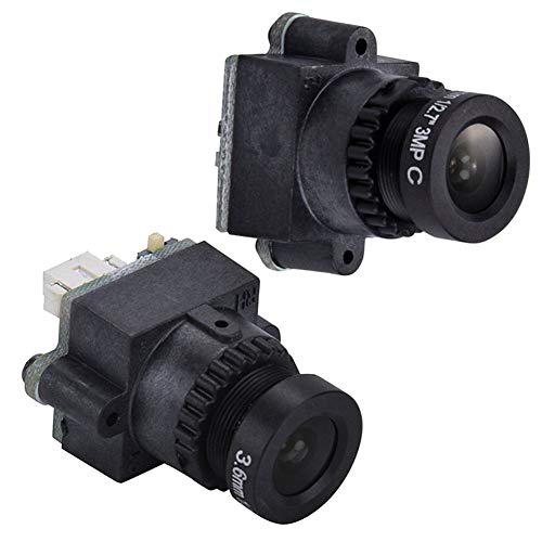 Epodmalx 2 Stück 1000TVL FPV Kamera Weitwinkelobjektiv CMOS NTSC PAL für QAV250 Multicopter, 3,6 mm und 2,8 mm