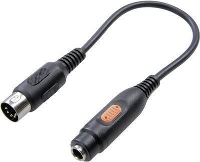 SpeaKa Professional SP-7870312 DIN-Anschluss / Klinke Audio Adapter [1x DIN-Stecker 5pol. - 1x Klinkenbuchse 6.35 mm] Schwarz (SP-7870312)