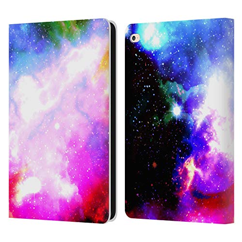 Head Case Designs Offiziell Zugelassen Haroulita Regenbogen Galaxy Fantasy 2 Leder Brieftaschen Handyhülle Hülle Huelle kompatibel mit Apple iPad Air 2 (2014)